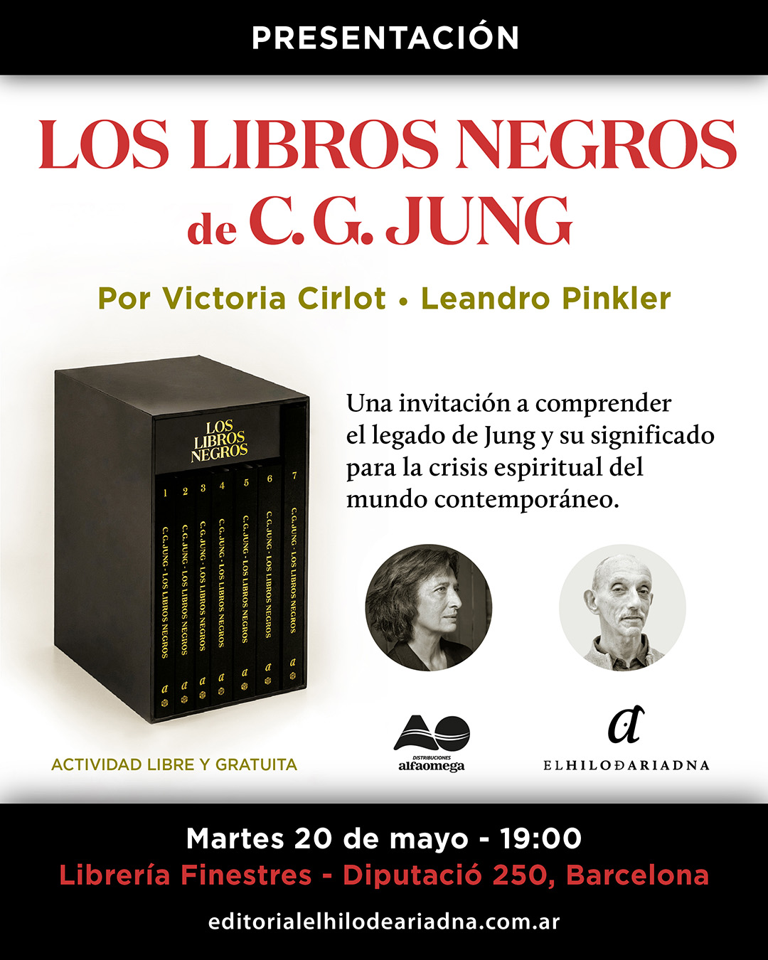LOS LIBROS NEGROS DE C. G. JUNG  Presentación en Barcelona