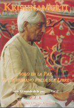 
            Krishnamurti - El mundo de la paz Vol. II