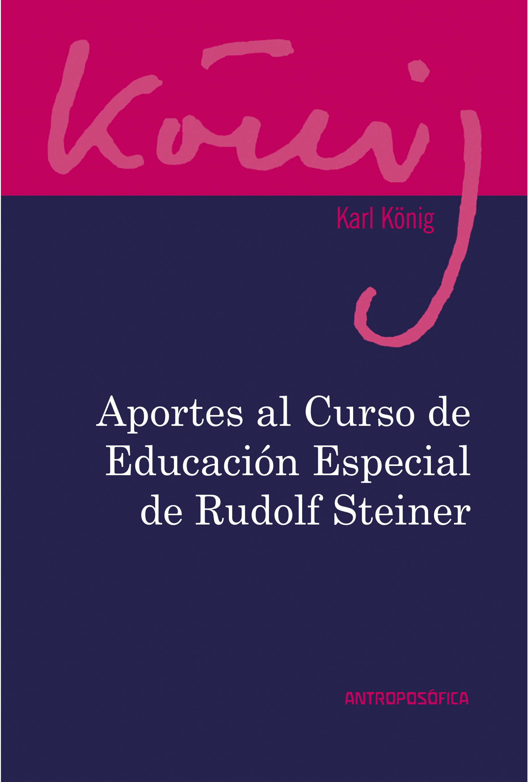 
            Aportes al curso de educación especial de Rudolf Steiner