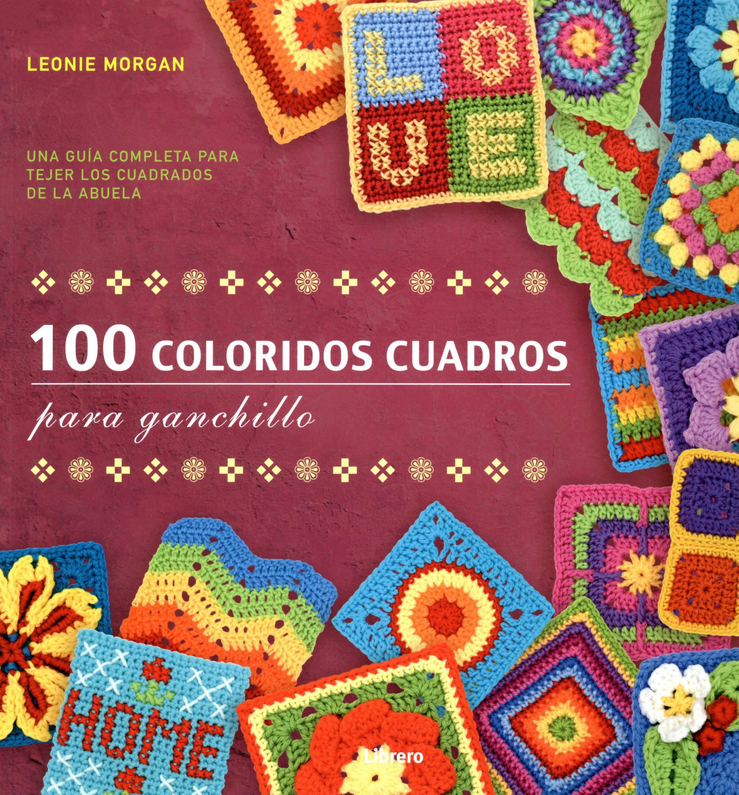 100 Coloridos cuadros para ganchillo