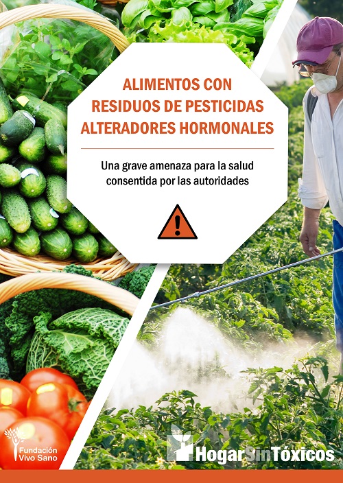 
            Alimentos con residuos de pesticidas alteradores hormonales