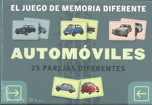 El juego de memoria diferente, automóviles