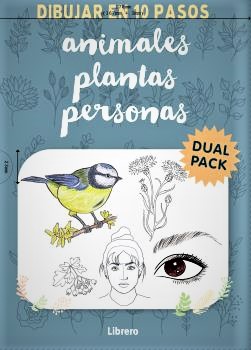 Dibujar en 10 pasos animales plantas personas (Dual Pack)