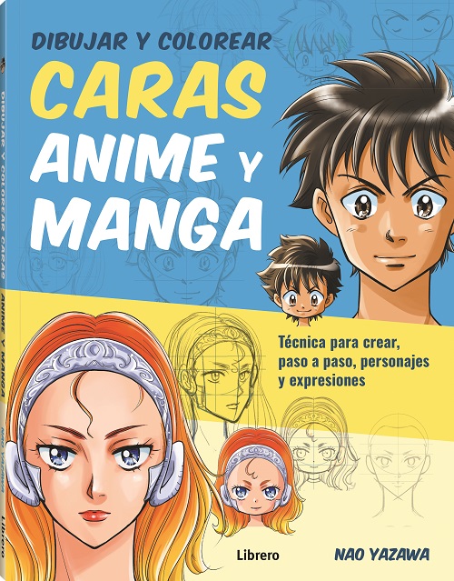 Dibujar y colorear caras Anime y Manga