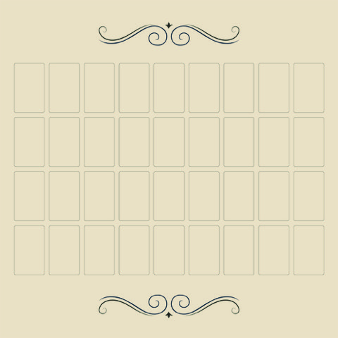 Tapete gran tableau  Lenormand tarot Cloth