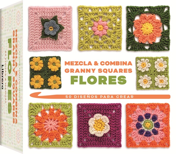 
            Mezcla y combina granny squares flores
